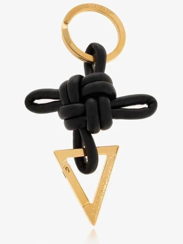 Triangle Nappa Key Holder Black - BOTTEGA VENETA - BALAAN 3