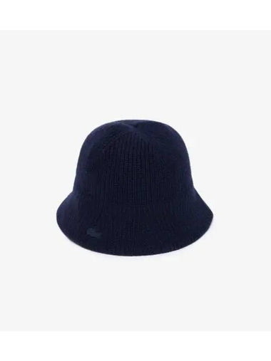 Women s Knit Bonnet Hat Navy - LACOSTE - BALAAN 1