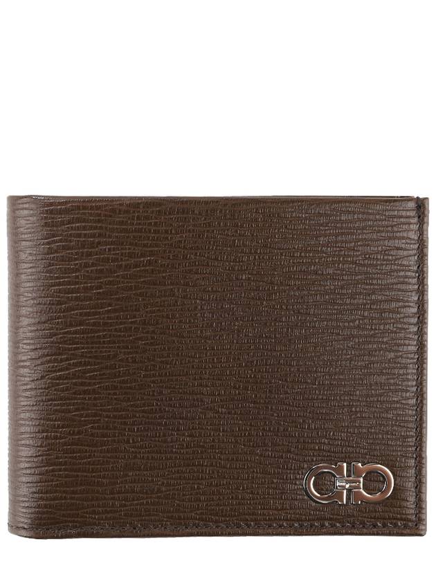 Gancini Half Wallet Brown - SALVATORE FERRAGAMO - BALAAN 2