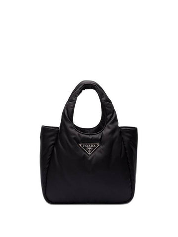 Small Padded Re-Nylon Tote Bag Nero - PRADA - BALAAN 1