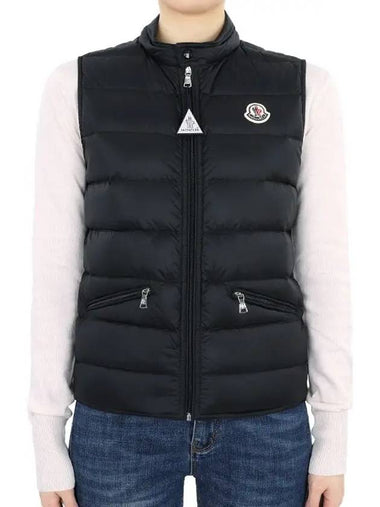 Kids Logo Patch Lightweight Padded Vest Black 1A00055 595FE 999 12 14A Adults can be worn - MONCLER - BALAAN 1