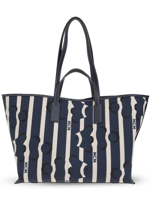 MCM Shopper' Bag, Women's, Navy Blue - MCM - BALAAN 3