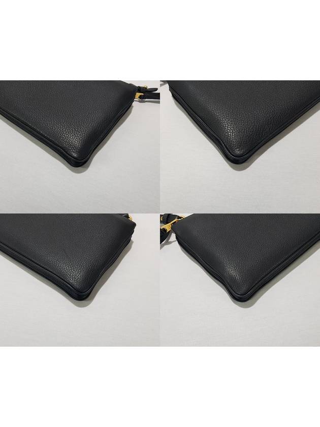 Black leather double zip cross bag 1BH046 - PRADA - BALAAN 7