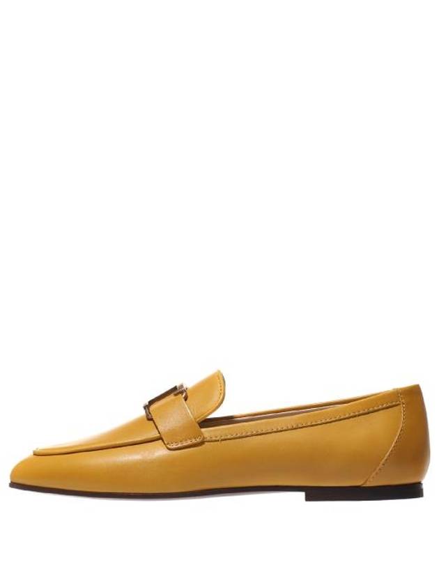 Timeless Leather Loafers Yellow - TOD'S - BALAAN 4