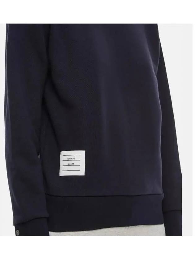 Center Back RWB Stripe Classic Loopback Crewneck Sweatshirt Navy - THOM BROWNE - BALAAN 5