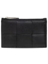 Maxi Intrecciato Zipper Coin Purse Black - BOTTEGA VENETA - BALAAN 2