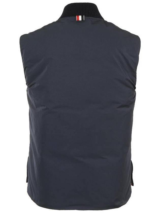 Women's 4-Bar Padded Vest Navy - THOM BROWNE - BALAAN 3