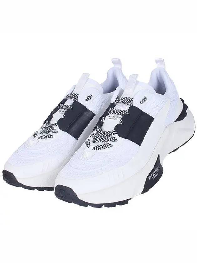 True Act Low-Top Sneakers White Black - VALENTINO - BALAAN 2