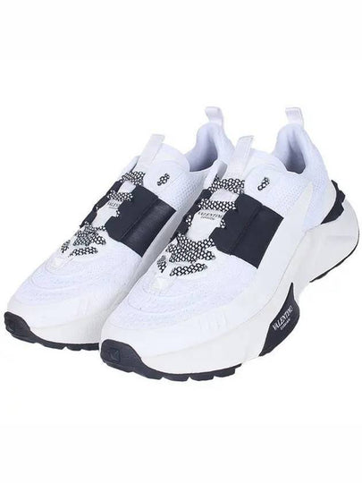 True Act Low-Top Sneakers White Black - VALENTINO - BALAAN 2