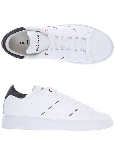 23SS USSN001 XB602002 BIANCO ASPHALT Stitch Sneakers - KITON - BALAAN 1