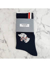 24SS Three Stripes Cotton Hector Ankle Socks Socks Navy FAS192A Y3012 415 - THOM BROWNE - BALAAN 3