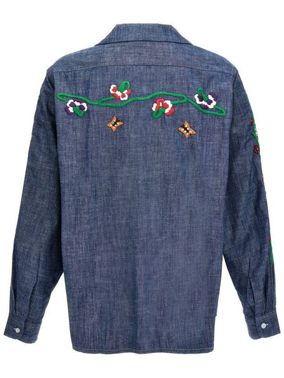 Needles Chambray Embroidery Shirt - NEEDLES - BALAAN 2