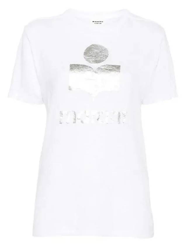 Zwell Logo Print Short Sleeve T-Shirt White - ISABEL MARANT - BALAAN 2