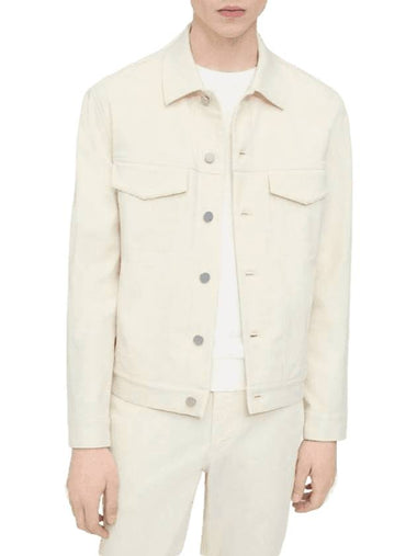 Neoteric Twill Trucker Jacket Ivory - THEORY - BALAAN 1