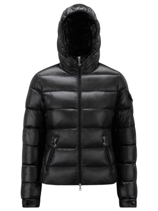 Gles hooded short padded black - MONCLER - BALAAN 1