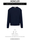 Men's Cotton Cashmere Knit Top Navy - MONCLER - BALAAN.