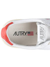 Men's Medalist Low Top Sneakers White Orange - AUTRY - BALAAN 9