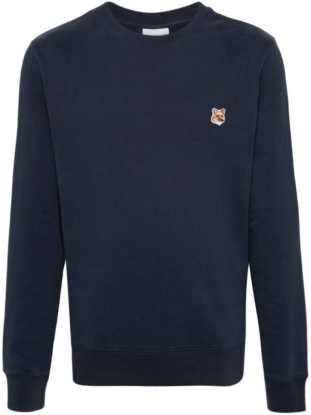 Fox Head Patch Regular Sweatshirt Midnight Blue - MAISON KITSUNE - BALAAN 2