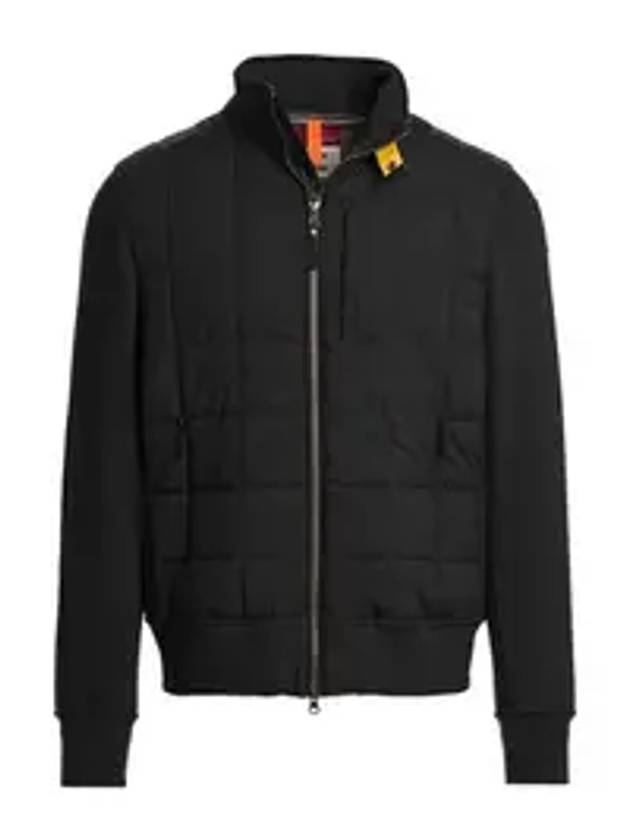 Griffin Hybrid Fleece Zip-Up Jacket Black - PARAJUMPERS - BALAAN 1