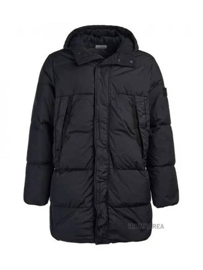 Kids Wappen Patch Down Long Padding Black - STONE ISLAND - BALAAN 2