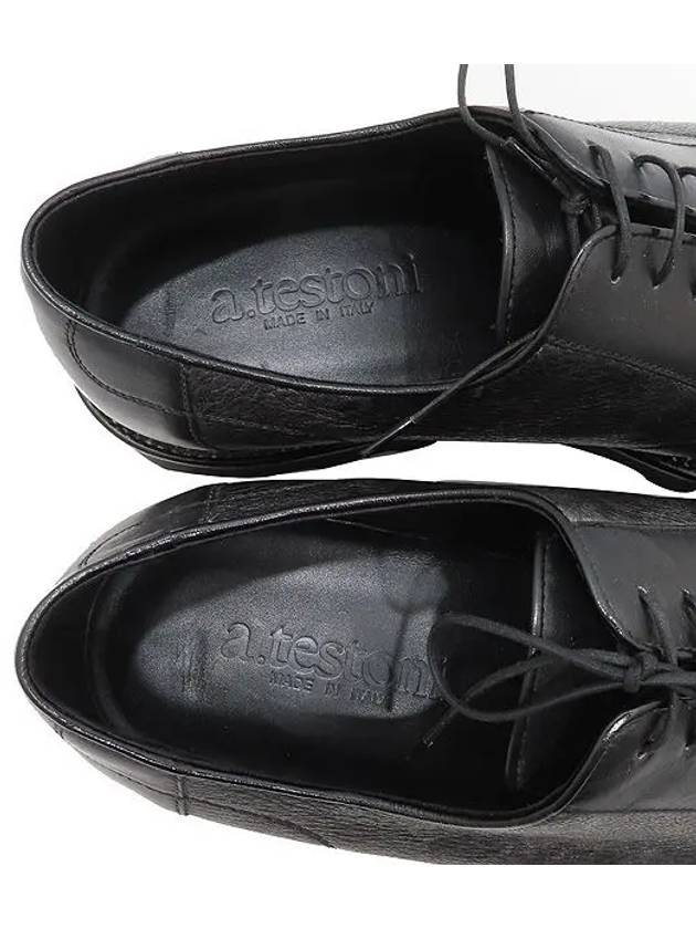 A Testoni Black Leather Wingtip Men s Shoes 6 - A. TESTONI - BALAAN 6