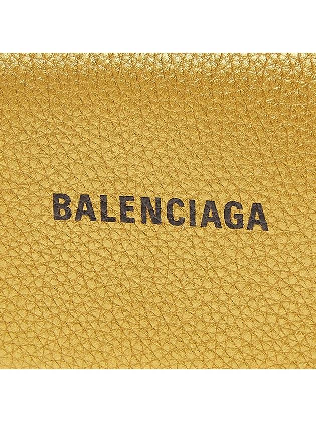 logo tri-fold card wallet gold - BALENCIAGA - BALAAN.