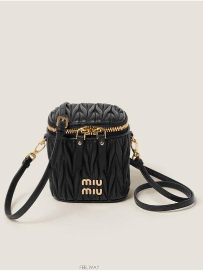 Materasse Nappa Leather Mini Bag Black - MIU MIU - BALAAN 2