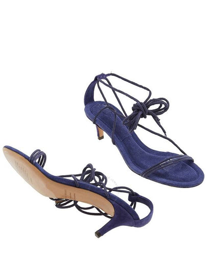 Isabel Marant Ladies Indigo Attua Suede Sandals, Brand Size 38 (US Size 8) - ISABEL MARANT - BALAAN 2