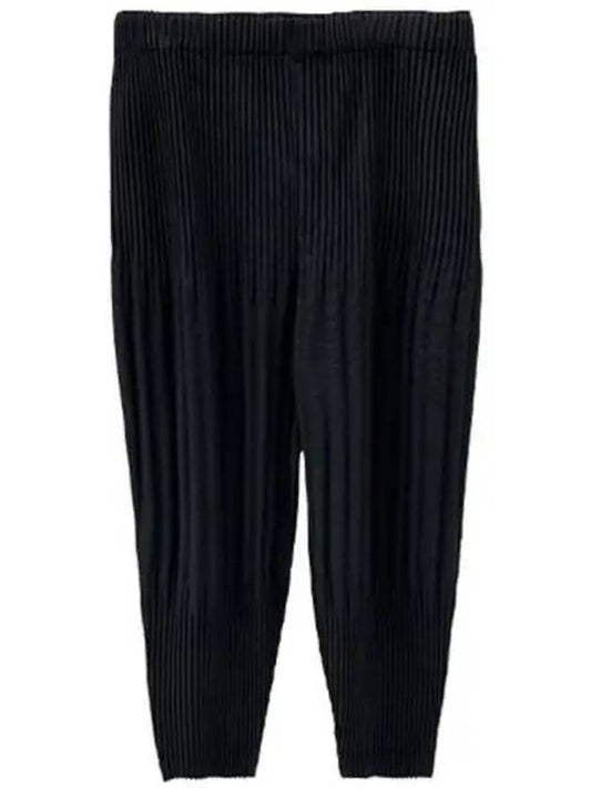 HP55 JF451 15 Pleated Tapered Pants Black Men s TEO 270110 - ISSEY MIYAKE - BALAAN 1