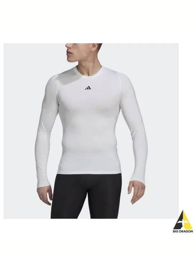 Tech Fit Aeroready Long Sleeve T-Shirt White - ADIDAS - BALAAN 2