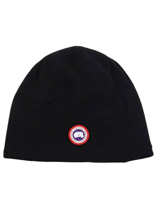 Logo Arctic Disc Rib Beanie Heather Grey - CANADA GOOSE - BALAAN 2