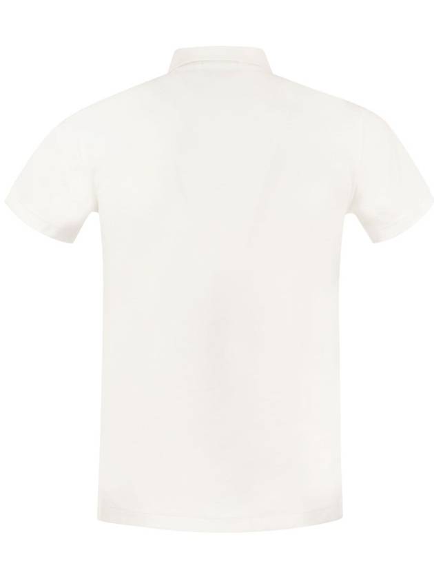 Logo Slim Fit Short Sleeve Polo Shirt White - POLO RALPH LAUREN - BALAAN 3