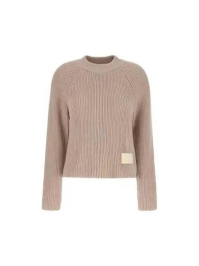 Logo Patch Label Knit Top Powder Pink - AMI - BALAAN 2