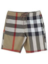 Check Swim Shorts Archive Beige - BURBERRY - BALAAN 2