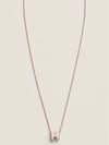 Mini Pop H Pendant Rose Gold & Blanc - HERMES - BALAAN 3