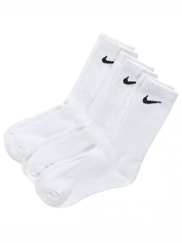 Everyday Training Crew Socks 3 Pack White - NIKE - BALAAN 2