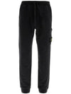 Wappen Patch Drawstring Track Pants Black - STONE ISLAND - BALAAN 1