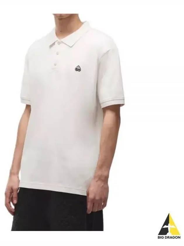 Embroidered Logo Short Sleeve Polo Shirt White - MOOSE KNUCKLES - BALAAN 2