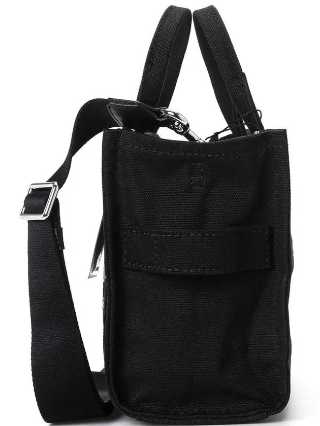 Logo Canvas Small Tote Bag Black - MARC JACOBS - BALAAN 3