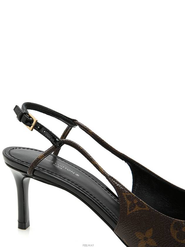 1A5NTL Monogram Sherry Slingback Pumps Heel Shoes Sandals - LOUIS VUITTON - BALAAN 7