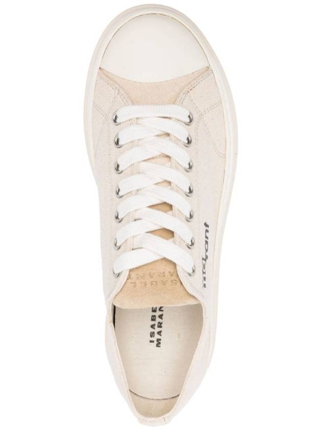 Austin Logo Print Platform Low Top Sneakers Ecru - ISABEL MARANT - BALAAN 5