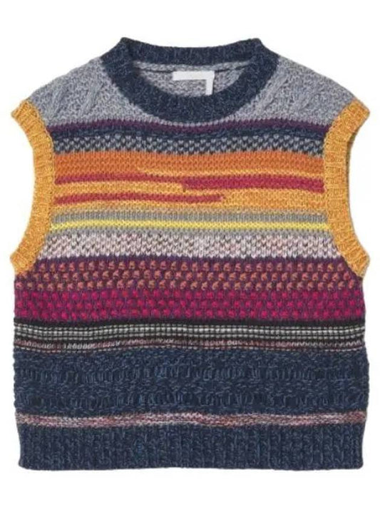 Sleeveless knit vest multi colored - CHLOE - BALAAN 1