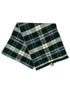 Tartan Check Scarf Dark Green - THOM BROWNE - BALAAN 3