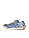 Orbit Mesh Rubber Low Top Sneakers Blue Silver - BOTTEGA VENETA - BALAAN 4