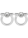 Gancini Earrings Silver - SALVATORE FERRAGAMO - BALAAN 5