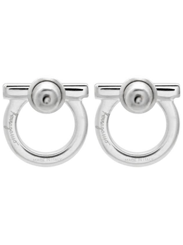 Gancini Earrings Silver - SALVATORE FERRAGAMO - BALAAN 5