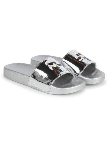 24SS Fine Junior Silver Flip Flops Z30016 BPG - KARL LAGERFELD - BALAAN 1