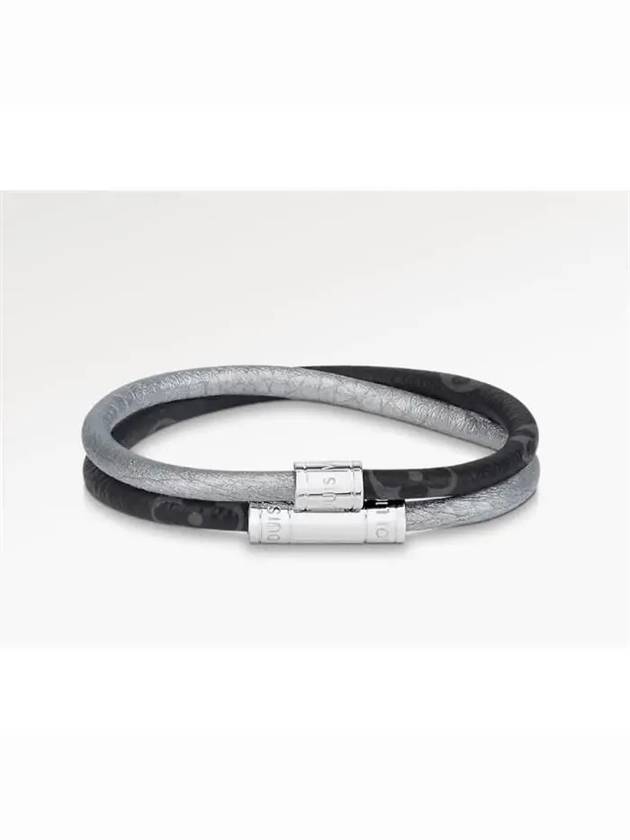 Keep It Double Leather Bracelet Silver M8281D - LOUIS VUITTON - BALAAN 2