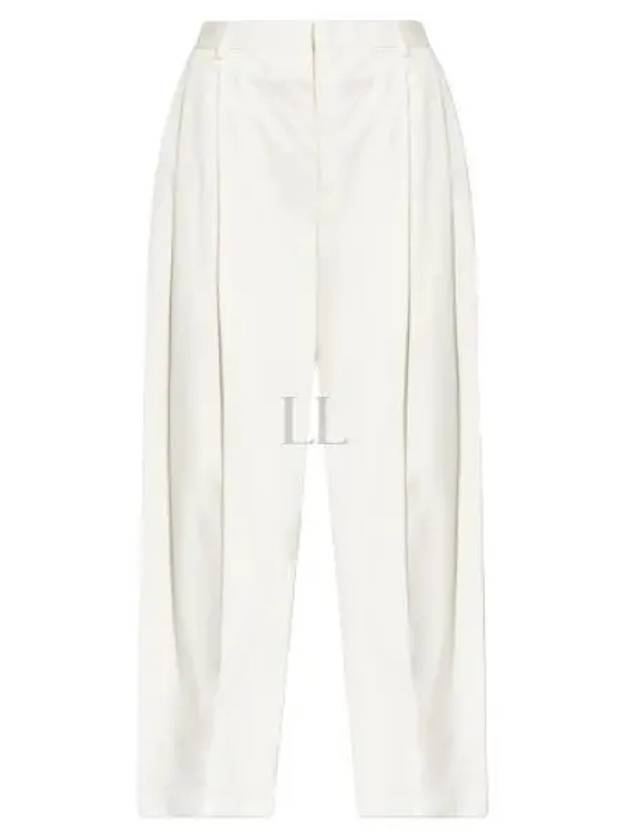 SN Bottega Veneta White wide tapered leg trousers with a fl 799335 V4CS0 3043F - BOTTEGA VENETA - BALAAN 2