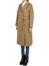 Women's Resina Wool Broadcloth Double Coat Camel - MAX MARA - BALAAN 4